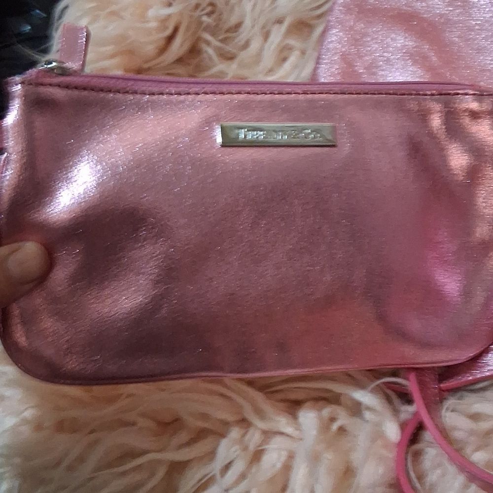 NWOT TIFFANY & CO  Pink Women's Reversible Suede And Pink Metallic Bag - Picture 9 of 13